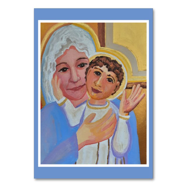 Tarjeta de oración Hail Mary (Anverso)