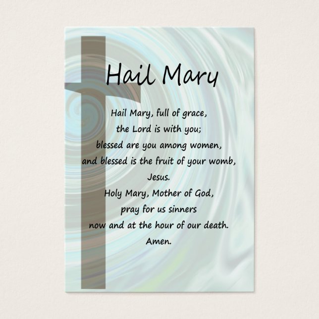Tarjeta de oración Hail Mary & Nicene Creed Pocket (Frente)