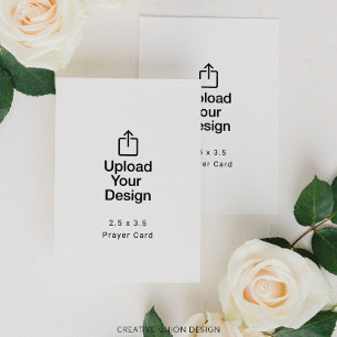 Tarjeta de oración impresa de 2,5" x 3,5"