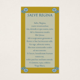 Tarjeta de Oración Latina Salve Regina