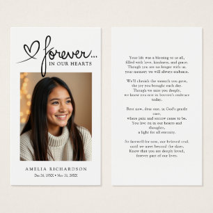 Tarjeta de oración memorial de simpatía moderna pa