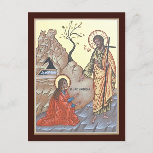 Tarjeta de oración Noli Me Tangere (Anverso)