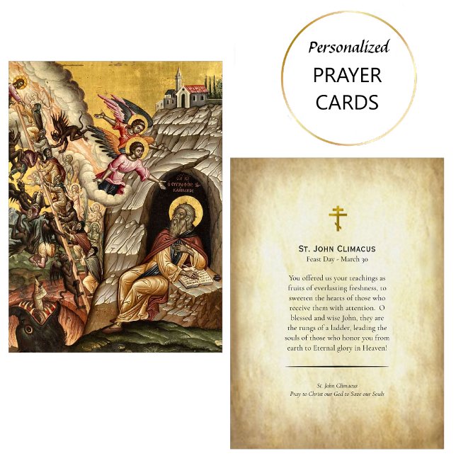 Tarjeta de Oración Ortodoxa Cristiana St. John Cli (Subido por el creador)