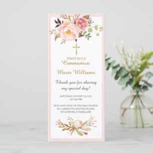 Tarjeta de oración personalizada para la Primera C
