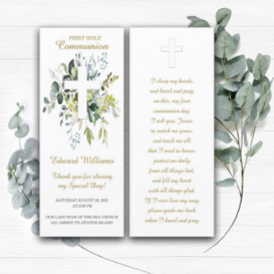 Tarjeta de oración personalizada para la Primera C