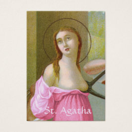 Tarjeta de oración Rosa St. Agatha (M 003)