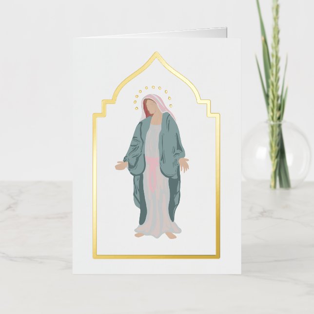 Tarjeta de oración simple católica funeral en memo (Anverso)