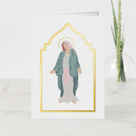 Tarjeta de oración simple católica funeral en memo