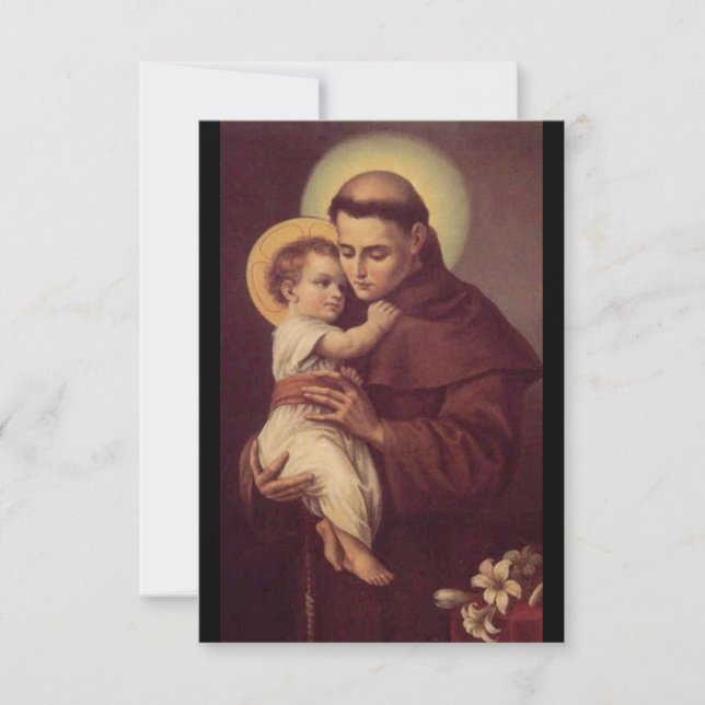 Tarjeta de oración St. Anthony (Anverso)