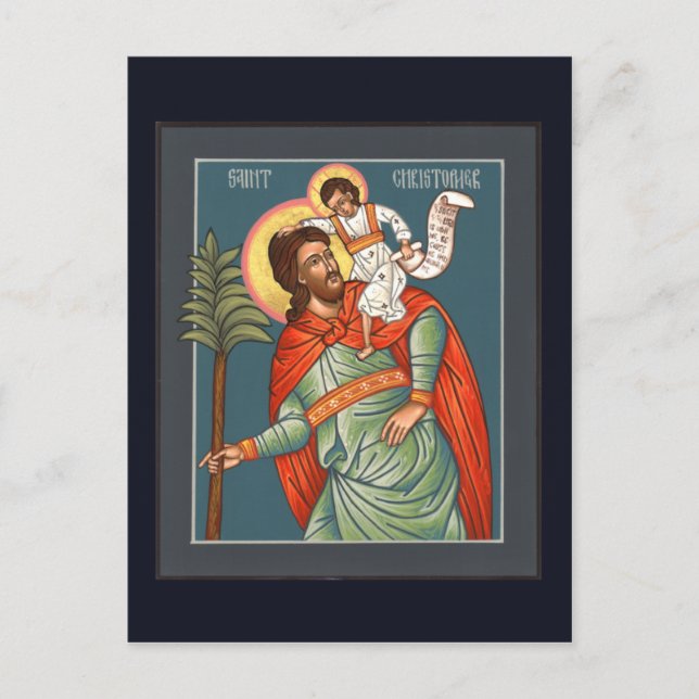 Tarjeta de Oración St. Christopher (Anverso)