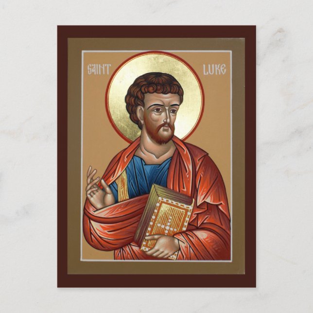 Tarjeta de oración St. Luke (Anverso)