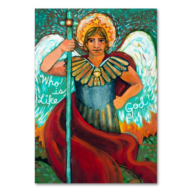 Tarjeta de oración St. Michael Archangel (Anverso)