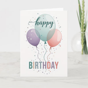 Tarjeta de Orbes Pastel Serenos