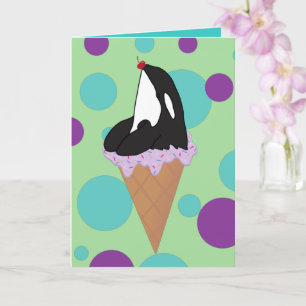 Tarjeta de Orca Ballena Asesina Personalizable