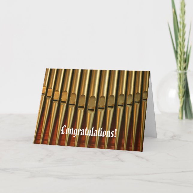 Tarjeta de órgano de felicitación (Anverso)