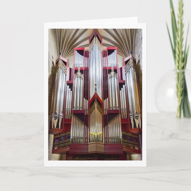 Tarjeta de órgano de la Catedral de St Giles (vert (Anverso)