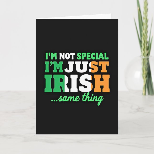 Tarjeta de Orgullo Irlandés (Anverso)