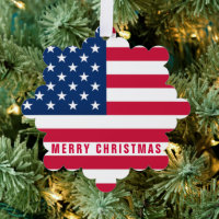 Tarjeta de Ornamento de Feliz Navidad de Regalo de