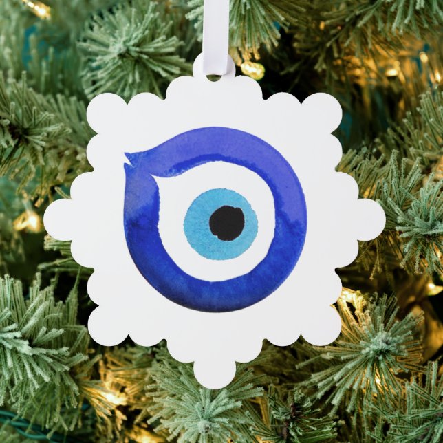 Tarjeta de ornamento de ojos festivos (Insitu (árbol))