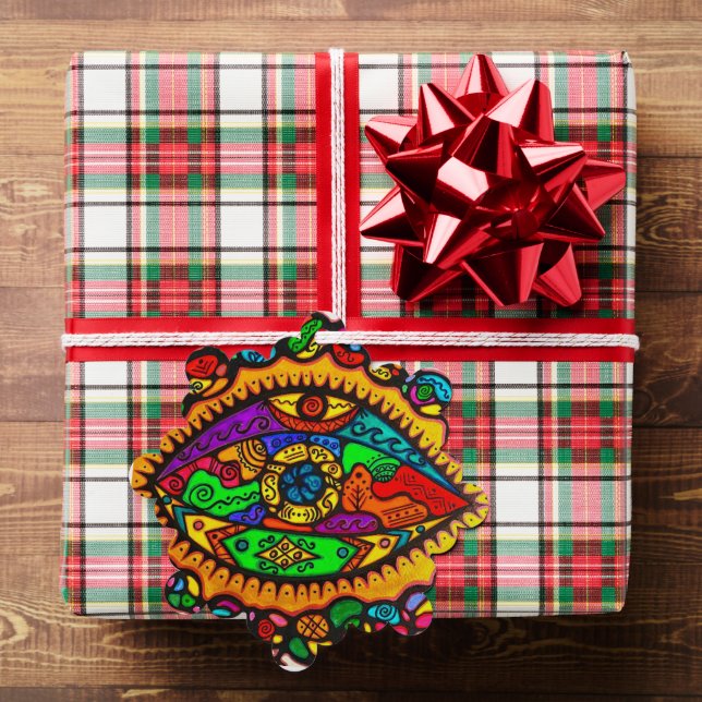 Tarjeta de ornamento de papel (Insitu (Regalo))