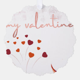 Tarjeta de ornamento de papel