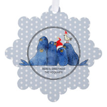 Tarjeta de ornamento de papel de color de agua par