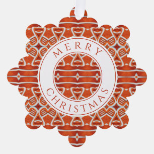 Tarjeta de ornamento de papel de copo de nieve GIN