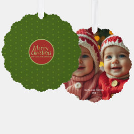 Tarjeta de ornamento de papel fotográfico para Fel