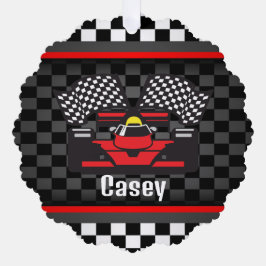 Tarjeta de ornamento de papel para diseño de coche