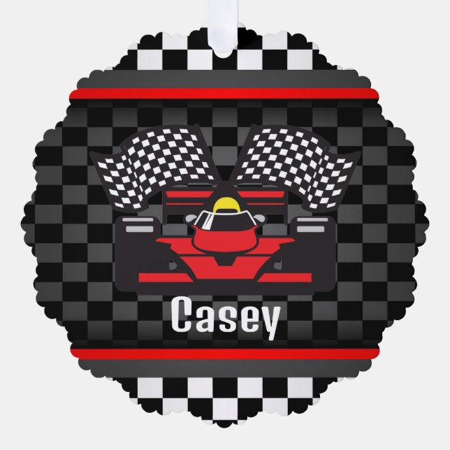 Tarjeta de ornamento de papel para diseño de coche (Anverso)