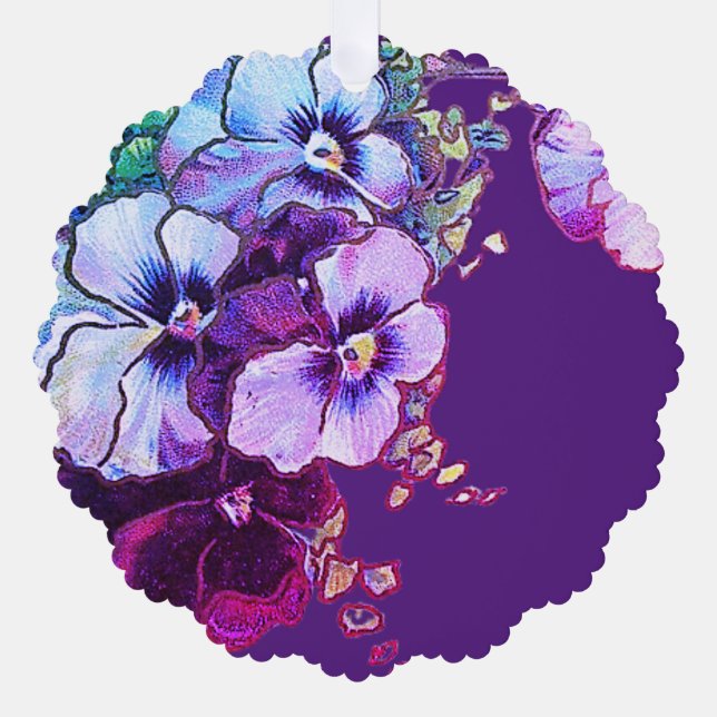 Tarjeta de ornamento de papel y diseño (Anverso)