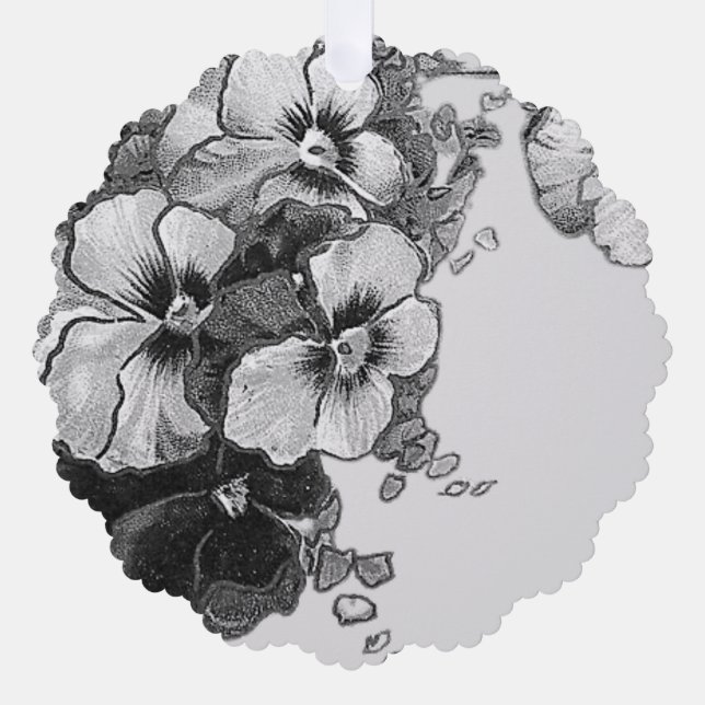 Tarjeta de ornamento de papel y diseño (Anverso)