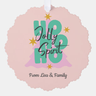 tarjeta de ornamento de personalizado de Navidades