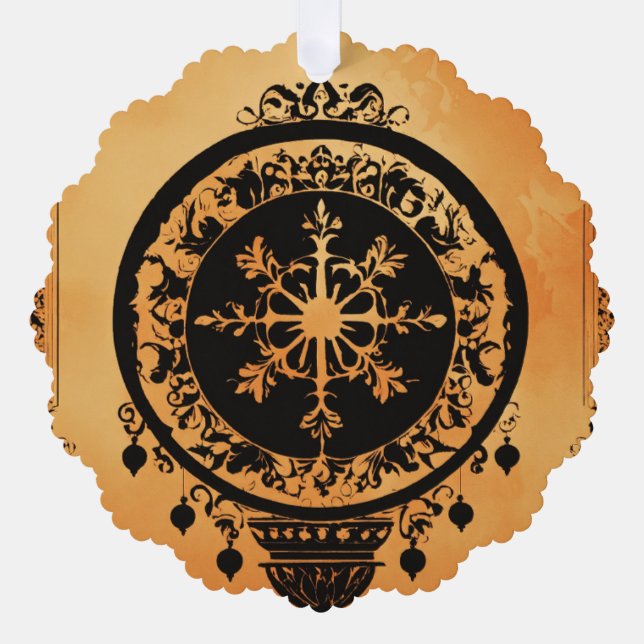 TARJETA DE ORNAMENTOS DE PAPEL (Anverso)