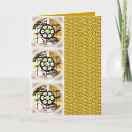 Tarjeta de oro del mosaico