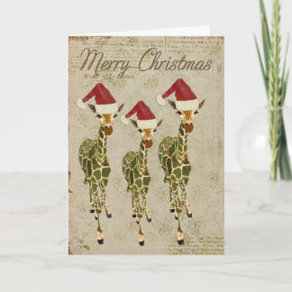 Tarjeta de oro festiva de las Felices Navidad de