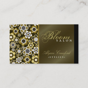 Tarjeta de oro retra elegante del perfil del