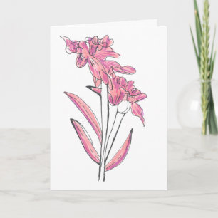 Tarjeta de Orquídea
