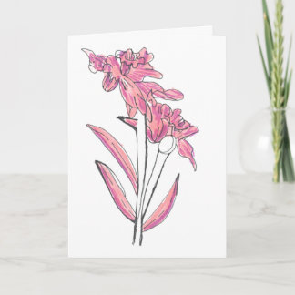 Tarjeta de Orquídea