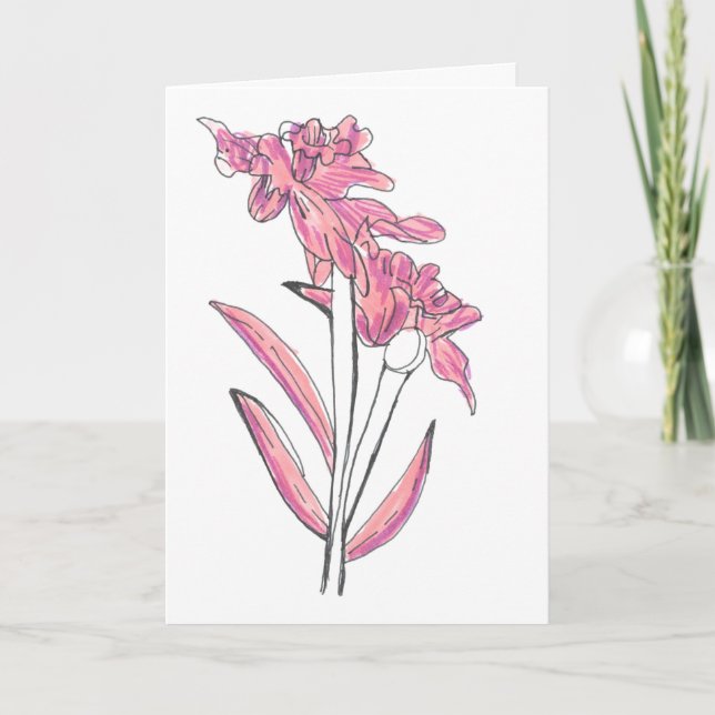 Tarjeta de Orquídea (Anverso)
