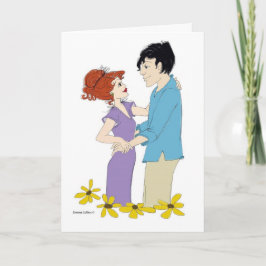 Tarjeta de oscilación de aniversario feliz