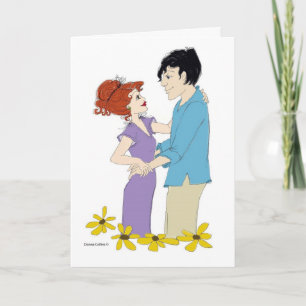 Tarjeta de oscilación de aniversario feliz
