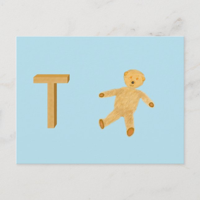 Tarjeta de oso de peluche (Anverso)