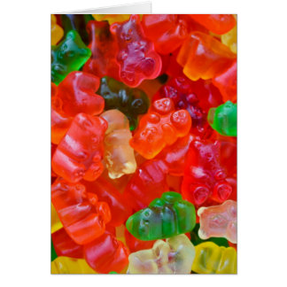 Tarjeta de oso Gummy