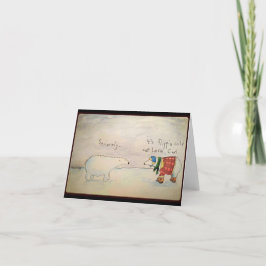 Tarjeta de oso polar
