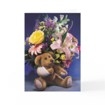 Tarjeta de Oso Teddy de Brazo Roto