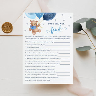 Tarjeta de Oso Teddy para juego de feudo de Baby S