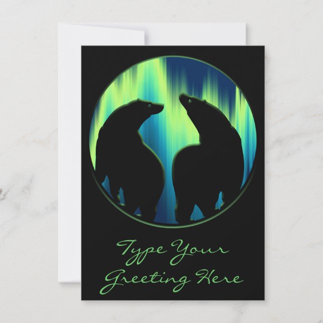 Tarjeta de osos Aurora Bears Personalizada (Anverso)