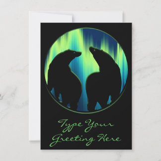 Tarjeta de osos Aurora Bears Personalizada
