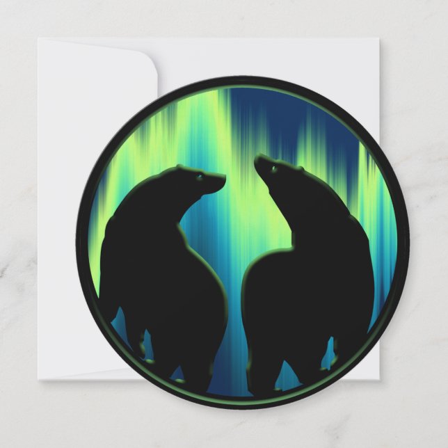 Tarjeta de osos Aurora Bears Personalizada (Anverso)